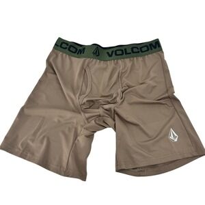 Volcom Tan‎ Boxer Briefs with Green Waistband